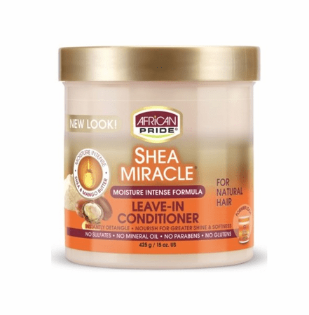 African Pride Shea Miracle Moisture Intense Formula Leave-In Conditioner for Natural Hair