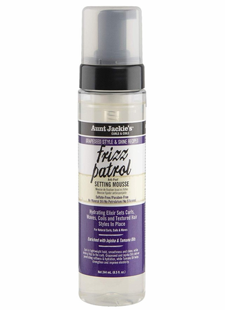 Aunt Jackie's Grapeseed Style Frizz Patrol Anti-Poof Twist & Curl Setting Mousse