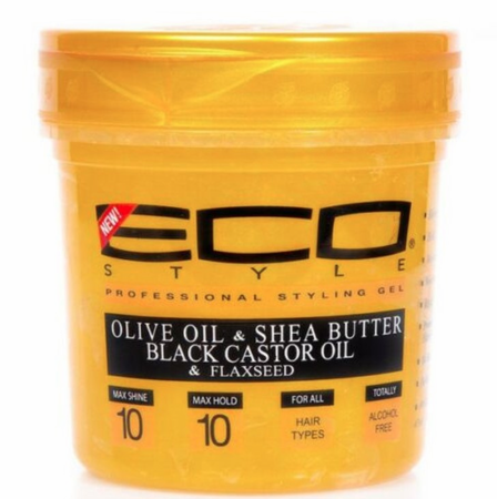 Eco Style Gold Olive Oil & Shea Butter Black Castor Oil Flaxseed