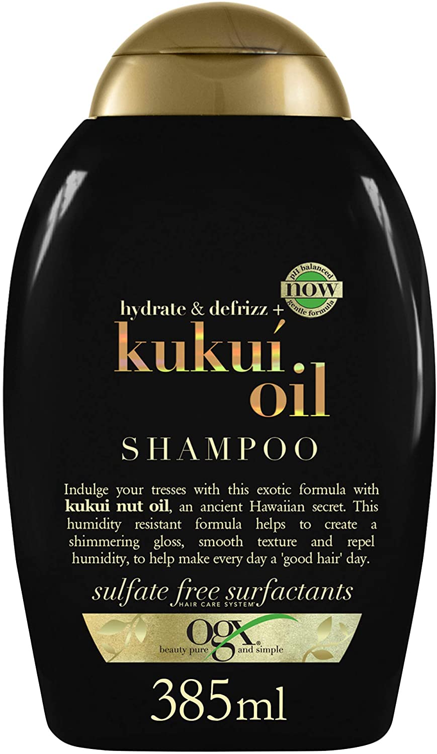 OGX Shampoo, Olio di Kukui, per Capelli Crespi