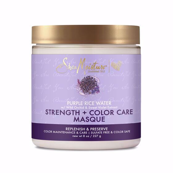 Sheia Moisture, Maschera con acqua di riso viola fortificante e per capelli colorati